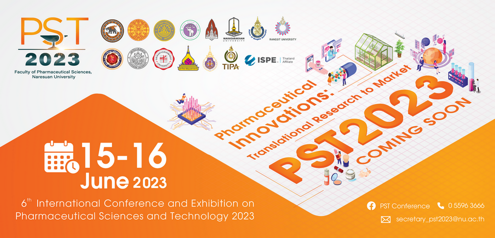 ขอเชิญร่วม งานประชุมวิชาการ Pharmaceutical Innovations : Translational Research to Market / PST 2023